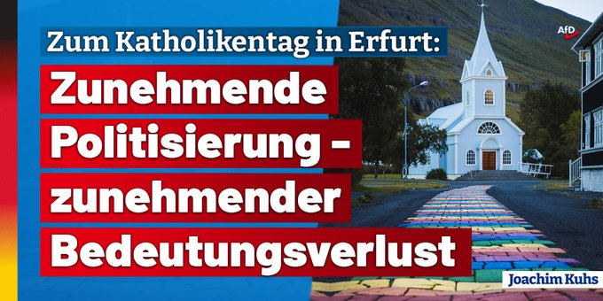 Zunehmende Politisierung - zunehmender Bedeutungsverlust: Zum #Katholikentag in Erfurt